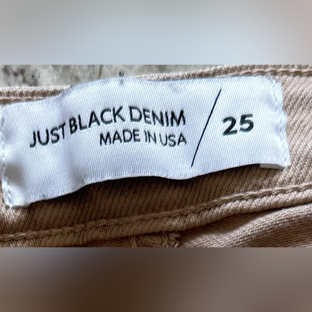 Just Black Jeans Women's tan Size 25 Stretch Denim  Mid Rise - Picture 8 of 16